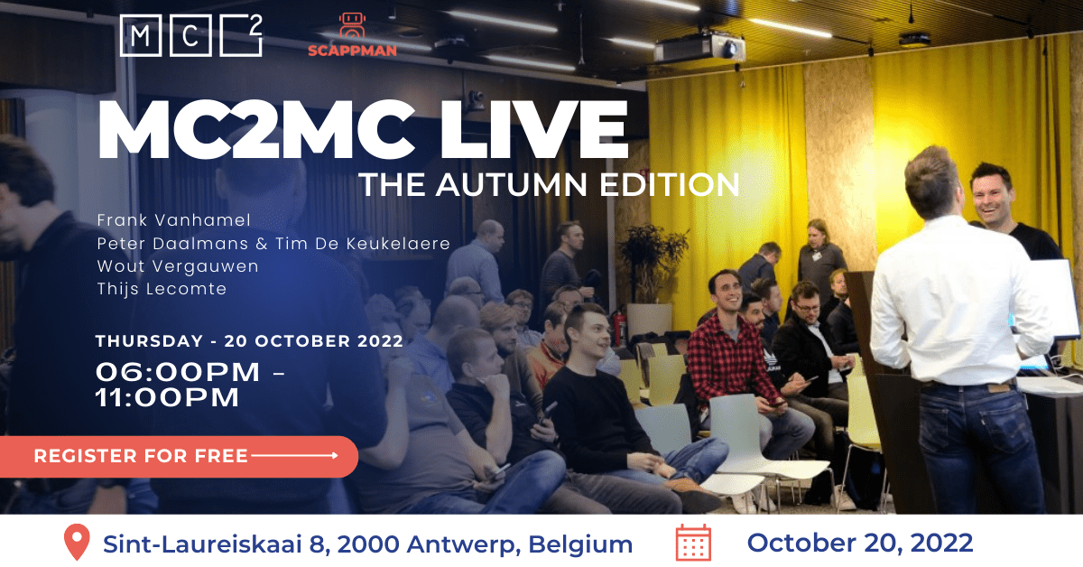 MC2MC Live – The Autumn edition | Antwerp, Belgium