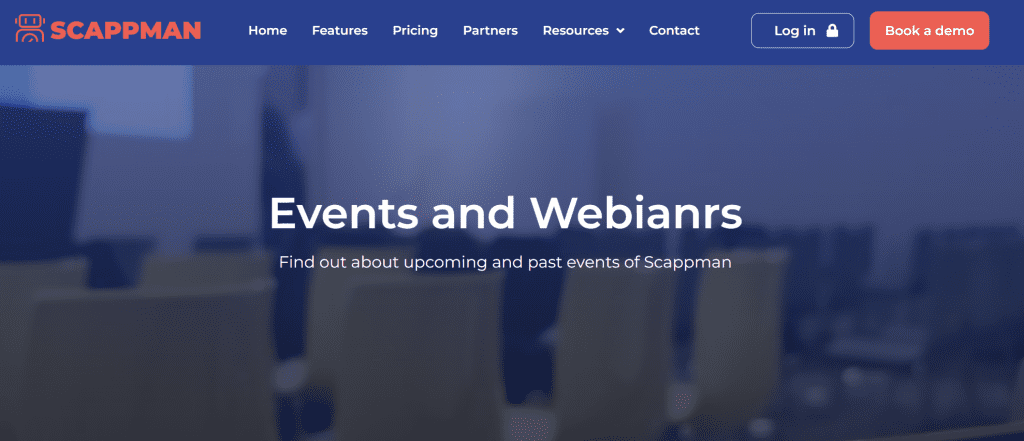 events and webinars